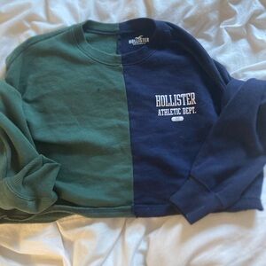 hollister cropped sweatshirt